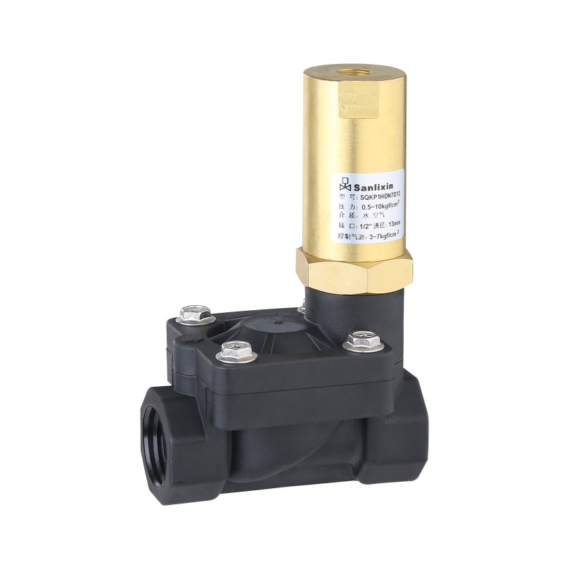 SQKP plastic series 2/2-way pilot operate air operated valve Normally Closed
